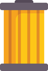 Poster - Yellow car oil filter is a crucial part of a vehicle's engine lubrication system, ensuring smooth operation