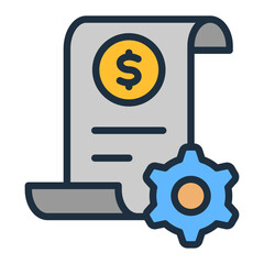 Wall Mural - Invoice Processing Icon