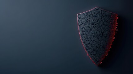 Poster - Innovative shield design representing cybersecurity in a modern digital age