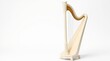 © SEYYAH - Harp isolated on white background with tags related to music, instruments, and classical themes