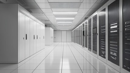 Poster - Modern Datacenter Server Room Interior Design