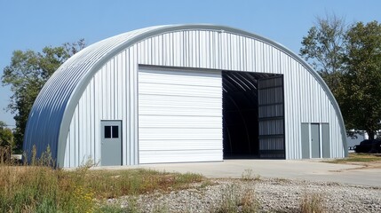 Arched Industrial Hangar