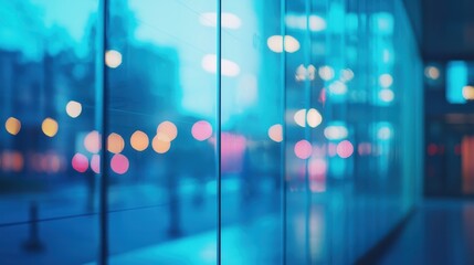 Poster - Modern Glass Wall in Business Office Building