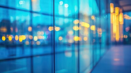 Poster - Modern Glass Wall in Business Office Building