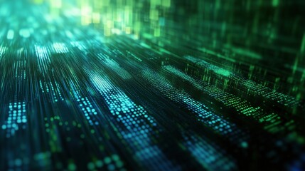 Aufkleber - Digital data flow, abstract representation of technology and information processing
