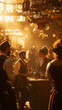 © Michael - Steampunk Gathering with Golden Lighting and Rich Colors