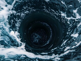 Poster - Deep Water Swirl with Bubbling Waves