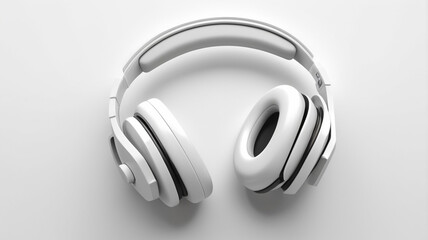 White Background Headphones Web graphics