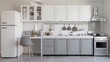 © Жанна Грабчак - White and grey modern kitchen