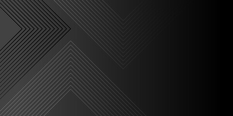 Fototapete - Futuristic abstract background. Modern shiny grey geometric lines pattern. Modern grey gradient line triangle background for presentation banner, cover, web poster with dynamic vector illustration.	