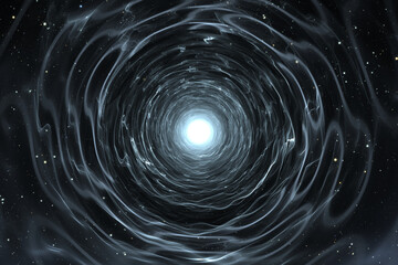 Wall Mural - time warp, traveling in space. spacetime traveling concept. physical science