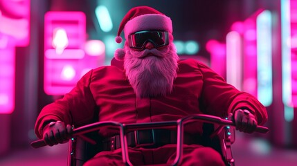 Santa s High Tech AI Powered Sleigh Soars in the Skies