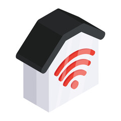 Sticker - A unique design icon of smart home 

