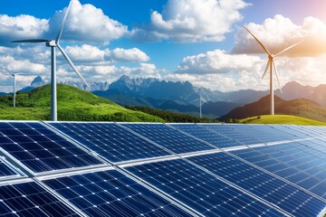 Harnessing renewable energy the integration of solar panels and wind turbines in modern landscapes