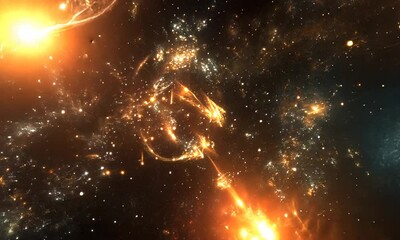 Wall Mural - Cosmic Dance of Stars