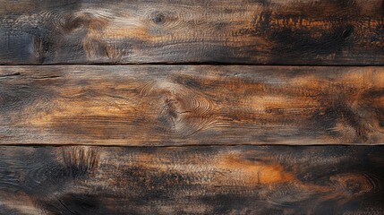 Wall Mural - Surface of the old brown wood texture. Old dark textured wooden background. Top view.