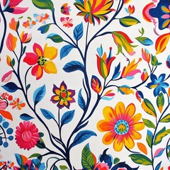 Chita** Pattern - A cotton fabric pattern featuring bright and bold floral designs, popular in Brazilian culture.