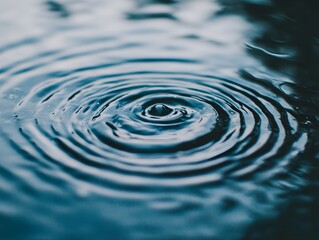 Poster - Calm Water Ripples Creating Beautiful Patterns