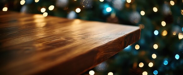 The Warm Wooden Table Scene