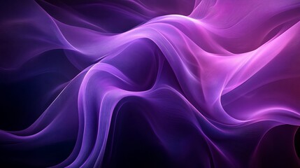 Fototapete - Dynamic abstract business background featuring swirling shades of purple with subtle gradients and geometric shapes that evoke a sense of innovation and creativity for professional presentations