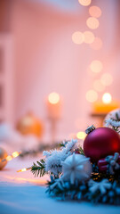 Poster - red christmas ornament amidst festive decorations