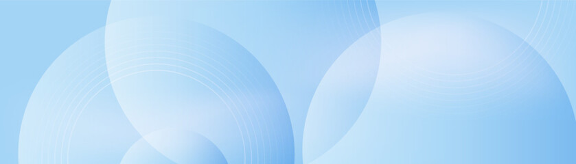 Aufkleber - Abstract light blue background with circular patterns and soft gradients