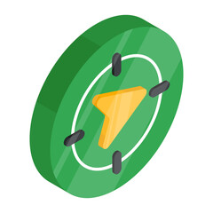 Sticker - An icon design of navigation target

