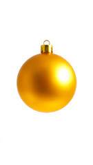 Sticker - golden ornament hanging against a white background