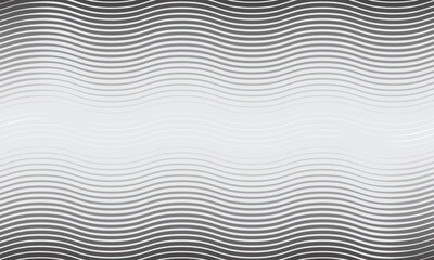  abstract thin to thick gradient wave line vector pattern on white grey.
