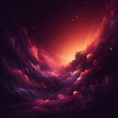 Wall Mural - grainy gradient abstract shape, noise texture on dark background