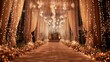 © Postproduction - Luxurious backdrop with sparkling lights, creating joyful atmosphere