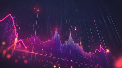 Poster - Dynamic Vector Illustration of Abstract Data Visualization