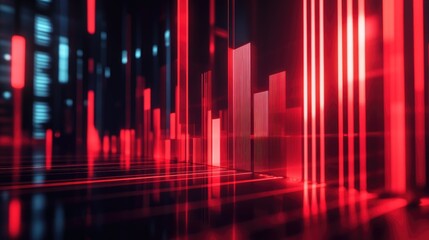 Poster - Abstract Red Professional Stock Background Image