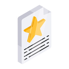 Poster - Editable design icon of favorite file

