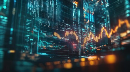 Poster - Dynamic Abstract Background with Data Visualization