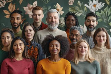 An IBD awareness campaign featuring a diverse group of people and educational graphics about inflammatory bowel disease