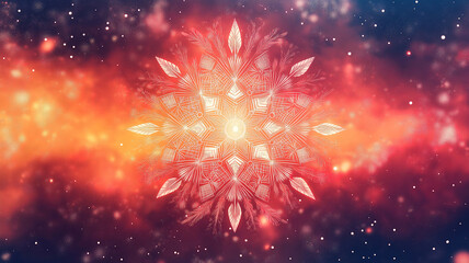 Wall Mural - creative background for soyal winter solstice celebrations highlighting prayers and cultural signifi