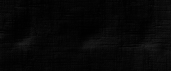 Vector black fabric jute hessian sackcloth canvas woven gauze texture.