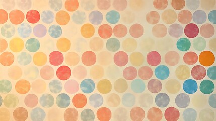 Wall Mural - Light pastel tones arranged with a pattern of tiny dots to create warmth and softness