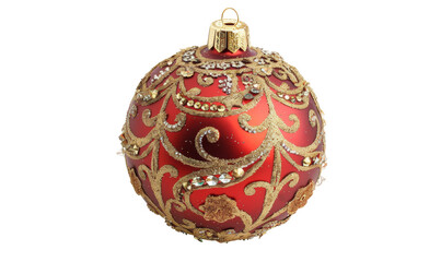 Wall Mural - Christmas ball isolated on white or transparent background