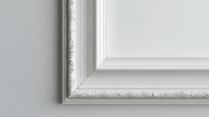Poster - Frame mockup with minimal decor, close-up in a home, 3D render