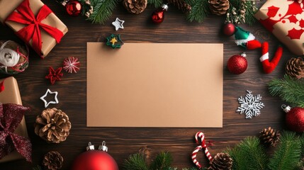 Wall Mural - Handmade Eco-Friendly Holiday Card Display