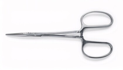 A Surgical scissors on isolate white background