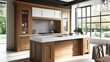 © Nuttaya Nampai - Modern Kitchen Design with Wood Accents and Natural Light