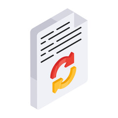 Poster - Creative design icon of file update 

