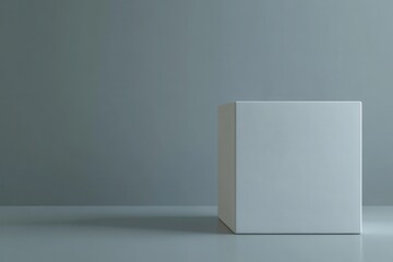 Poster - Blank white template shown against a neutral gray background, perfect for presenting your creative concepts