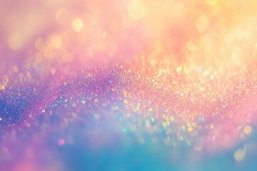 Poster - Beautiful bright gradient background showcasing textured patterns. Creative gentle holographic surface with faded pastel shades. Charming old-school and classic digital grain styles