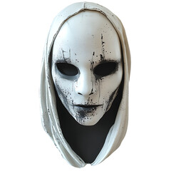 Ghost mask on white background