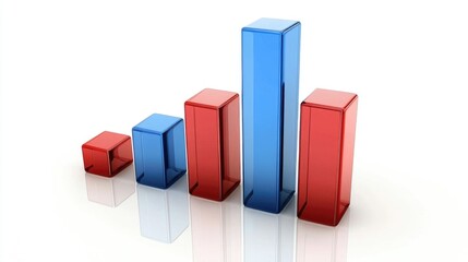 Poster - Colorful Bar Graph Representing Data Growth