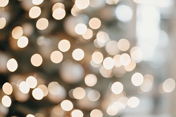 Poster - Soft bokeh effect of warm holiday lights, creating a cozy atmosphere.